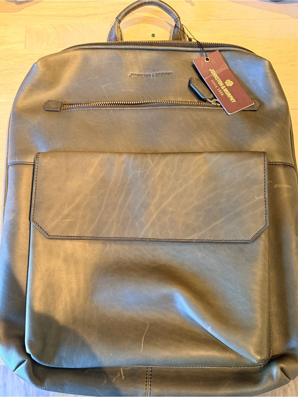 Johnston & Murphy Genuine Leather Backpack